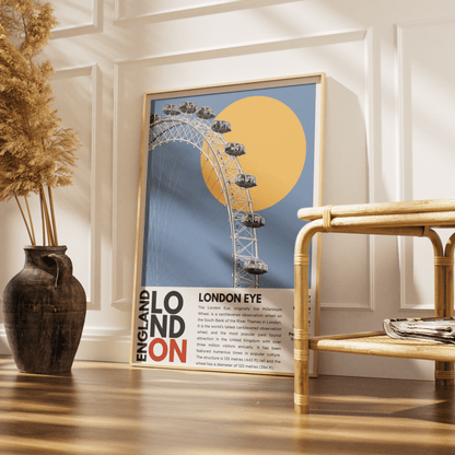 London Eye Illustration Poster - 98typesLondon Illustrations