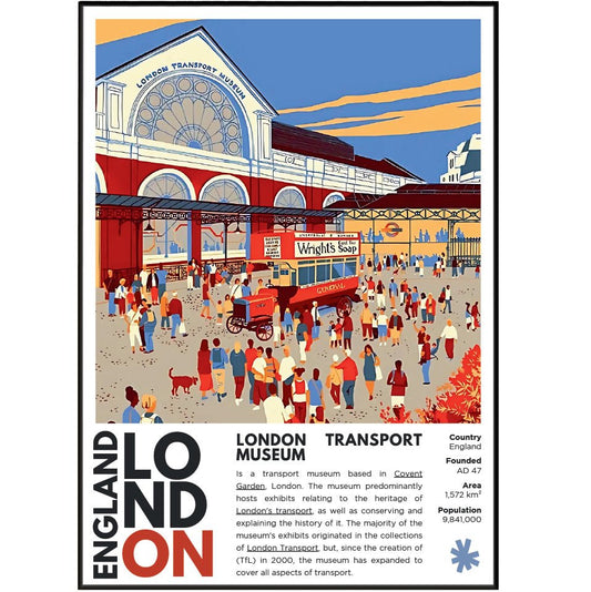 London Transport Museum Illustration Posters - 98typesLondon Illustrations