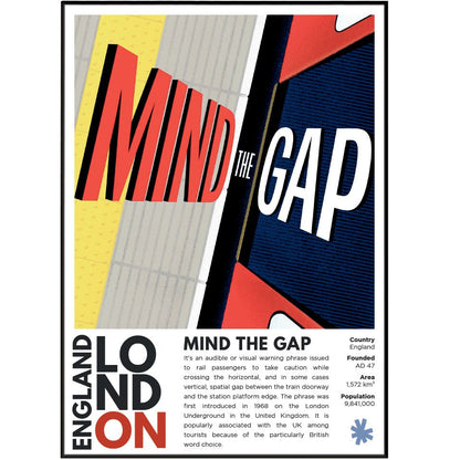 Mind the Gap Illustration Posters - 98typesLondon Illustrations