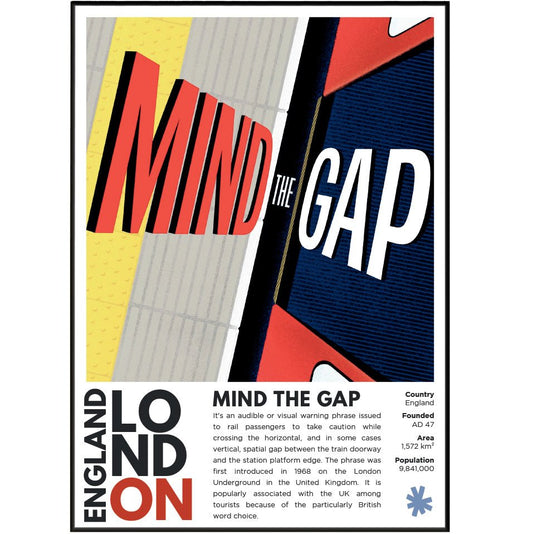 Mind the Gap Illustration Posters - 98typesLondon Illustrations