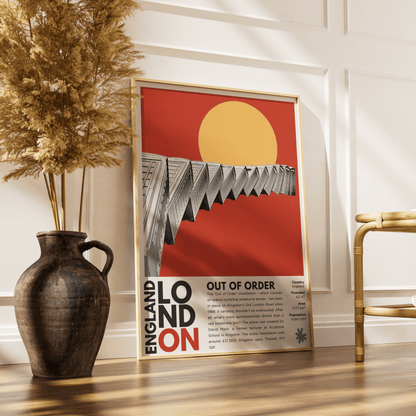 Out of Order Illustration Posters - 98typesLondon Illustrations