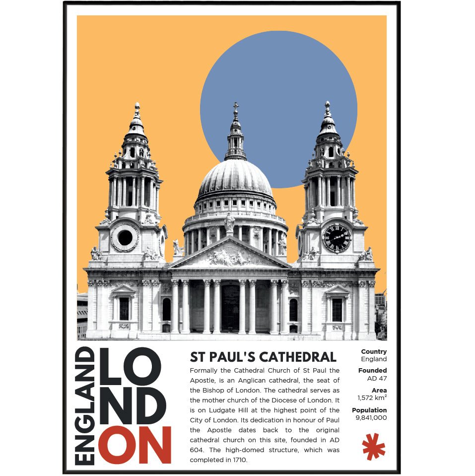 St Paul's Cathedral Illustration Posters - 98typesLondon Illustrations