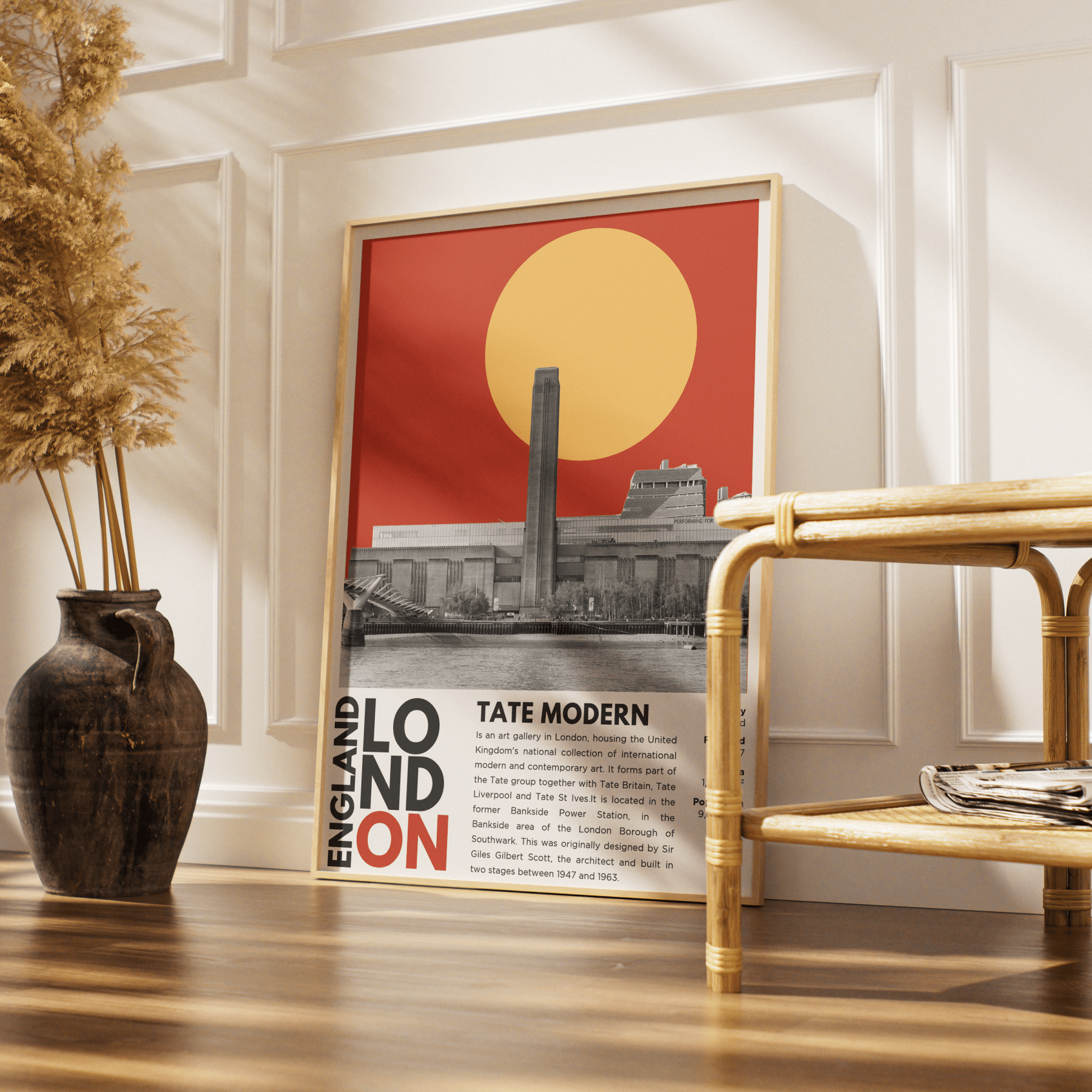 Tate Modern Illustration Poster - 98typesLondon Illustrations
