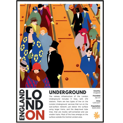 Underground Illustration Posters - 98typesLondon Illustrations