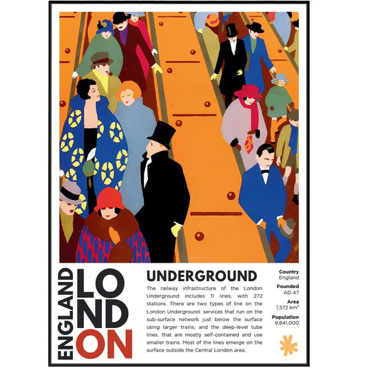 Underground Illustration Posters - 98typesLondon Illustrations