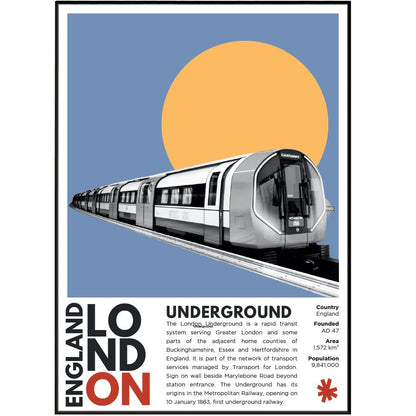 Underground Illustrations Posters - 98typesLondon Illustrations