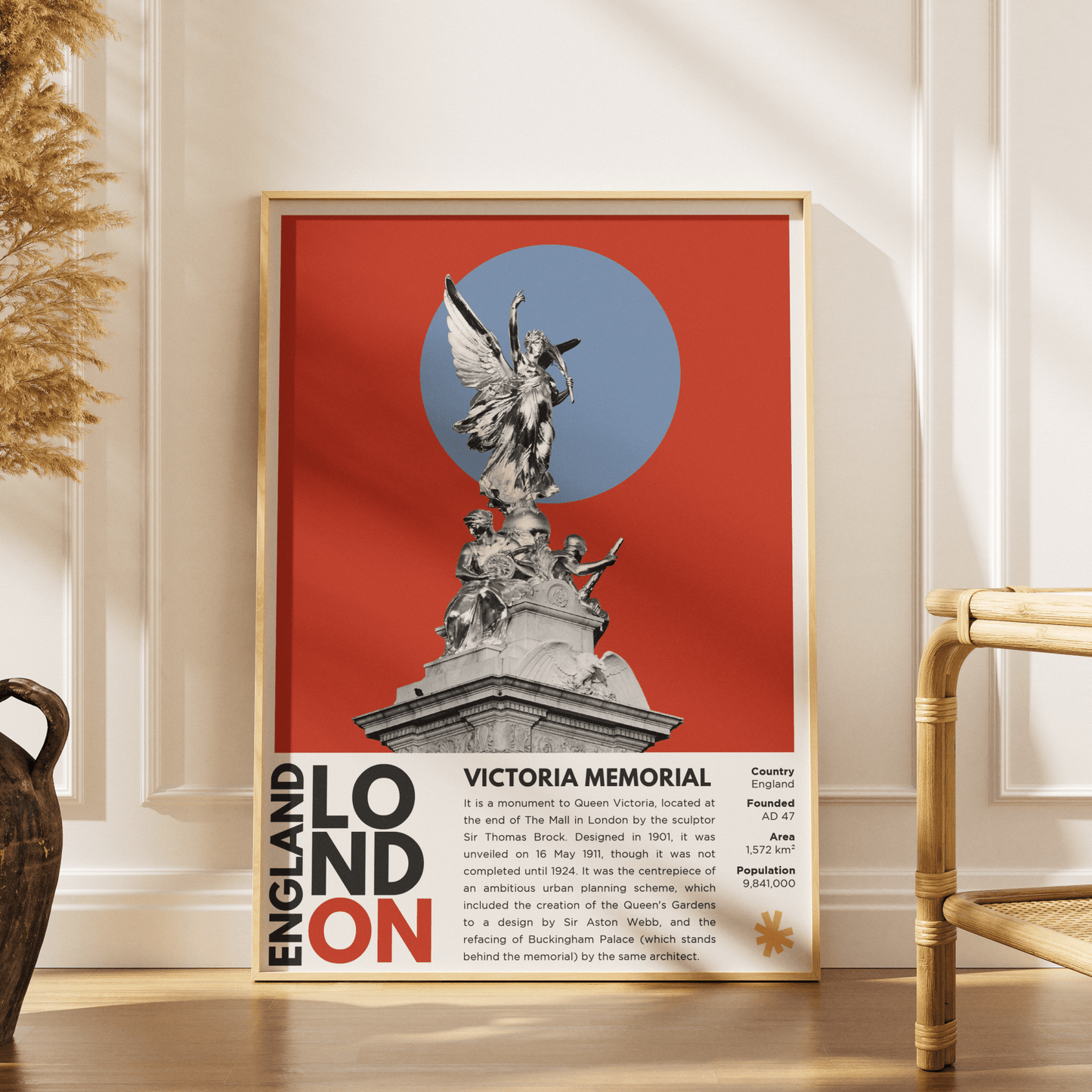 Victoria Memorial Illustration Posters - 98typesLondon Illustrations