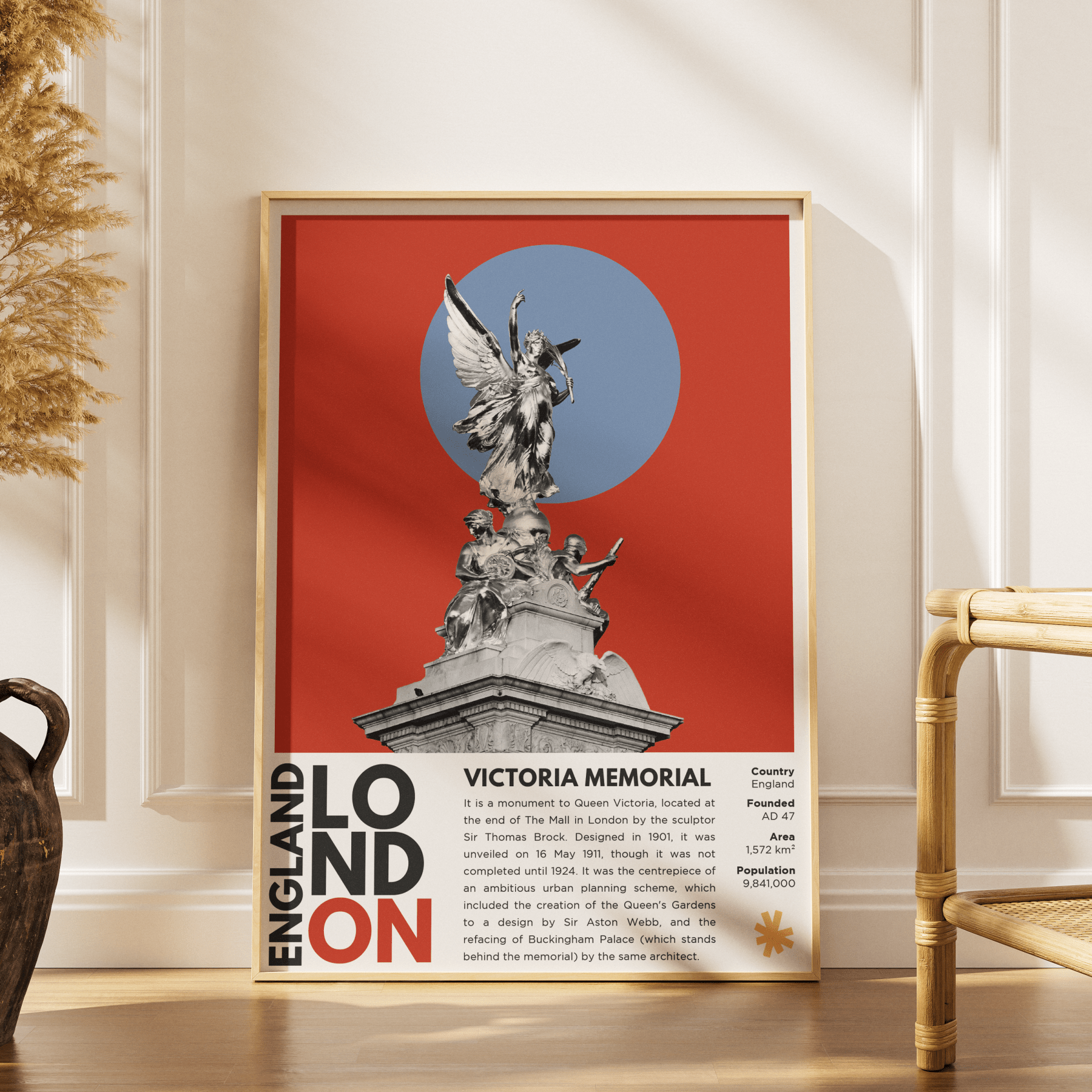 Victoria Memorial Illustration Posters - 98typesLondon Illustrations