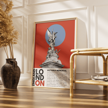 Victoria Memorial Illustration Posters - 98typesLondon Illustrations