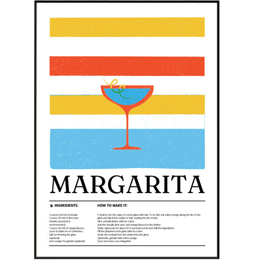 Margarita Cocktail Posters
