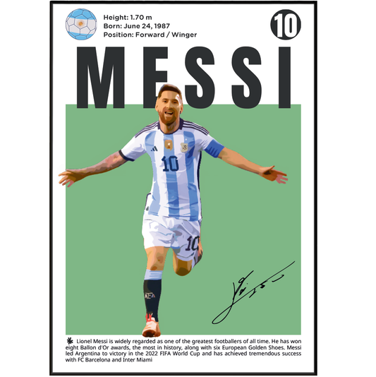 Messi N10 Football Posters