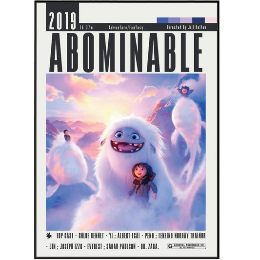 Abominable (2019) Movie Posters - 98 Types StudioModern Minimal Movies
