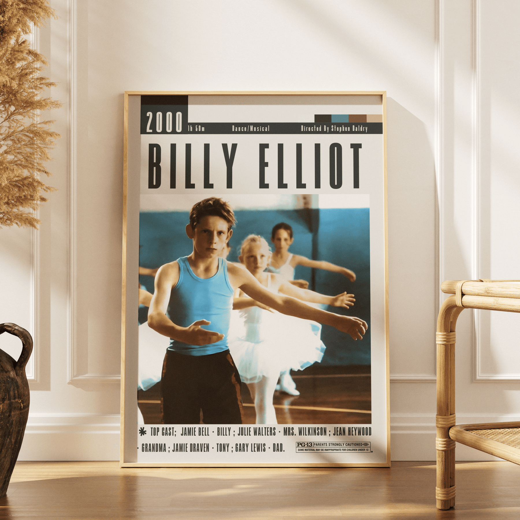 Billy Elliot (2000) Movie Poster - 98 Types StudioModern Minimal Movies