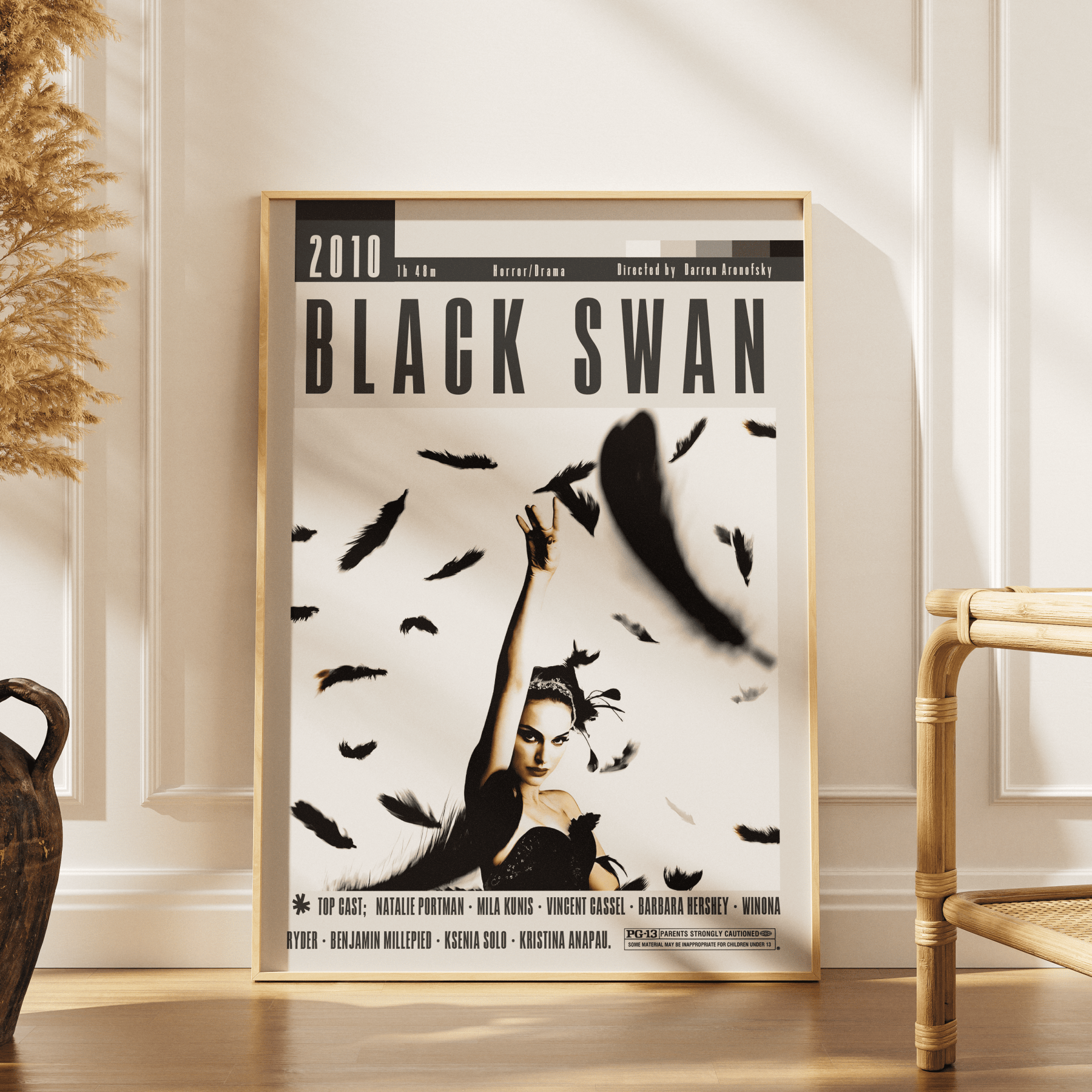 Black Swan (2010) Movie Poster - 98 Types StudioModern Minimal Movies