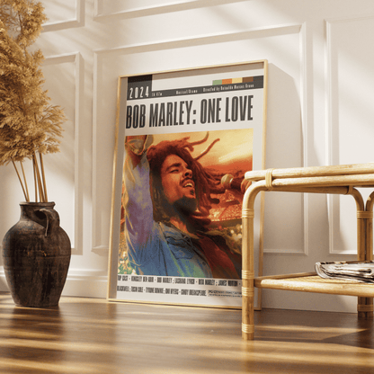 Bob Marley: One Love 2024 Movie Poster - 98 Types StudioModern Minimal Movies
