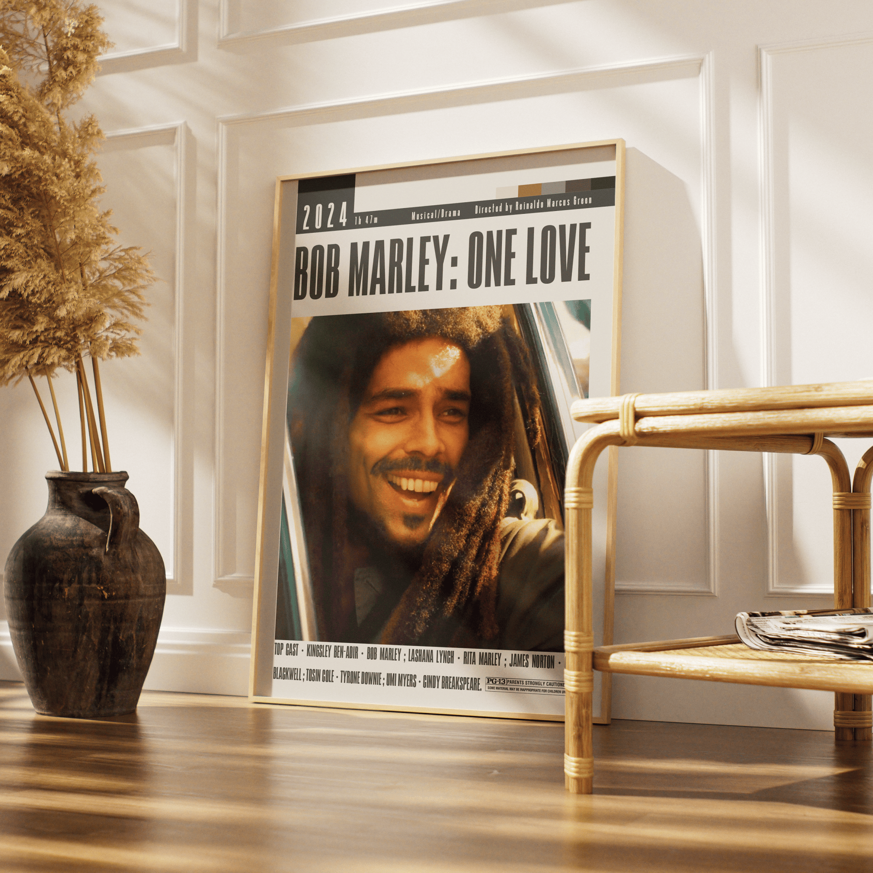 Bob Marley: One Love (2024) Movie Poster - 98 Types StudioModern Minimal Movies