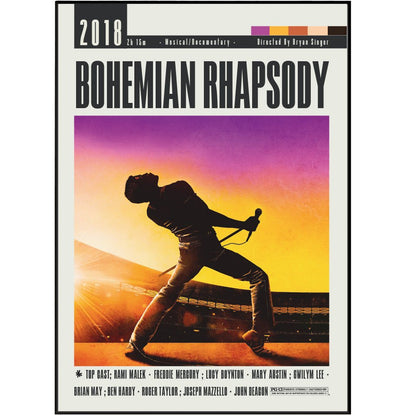 Bohemian Rhapsody (2018) Movies Poster - 98 Types StudioModern Minimal Movies
