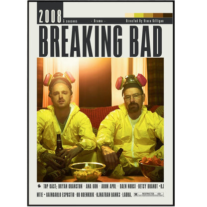 Breaking Bad (2008–2013) Tv Serie Poster - 98 Types StudioModern Minimal Movies