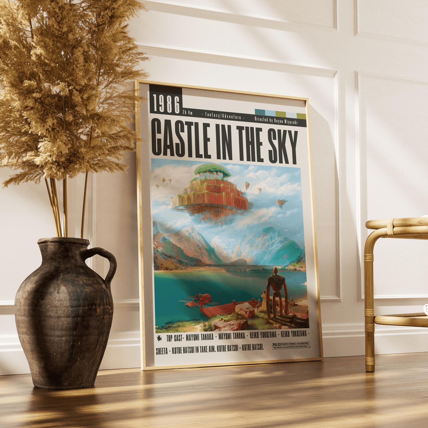 Castle in the Sky (1986) Movie Poster - 98 Types StudioModern Minimal Movies