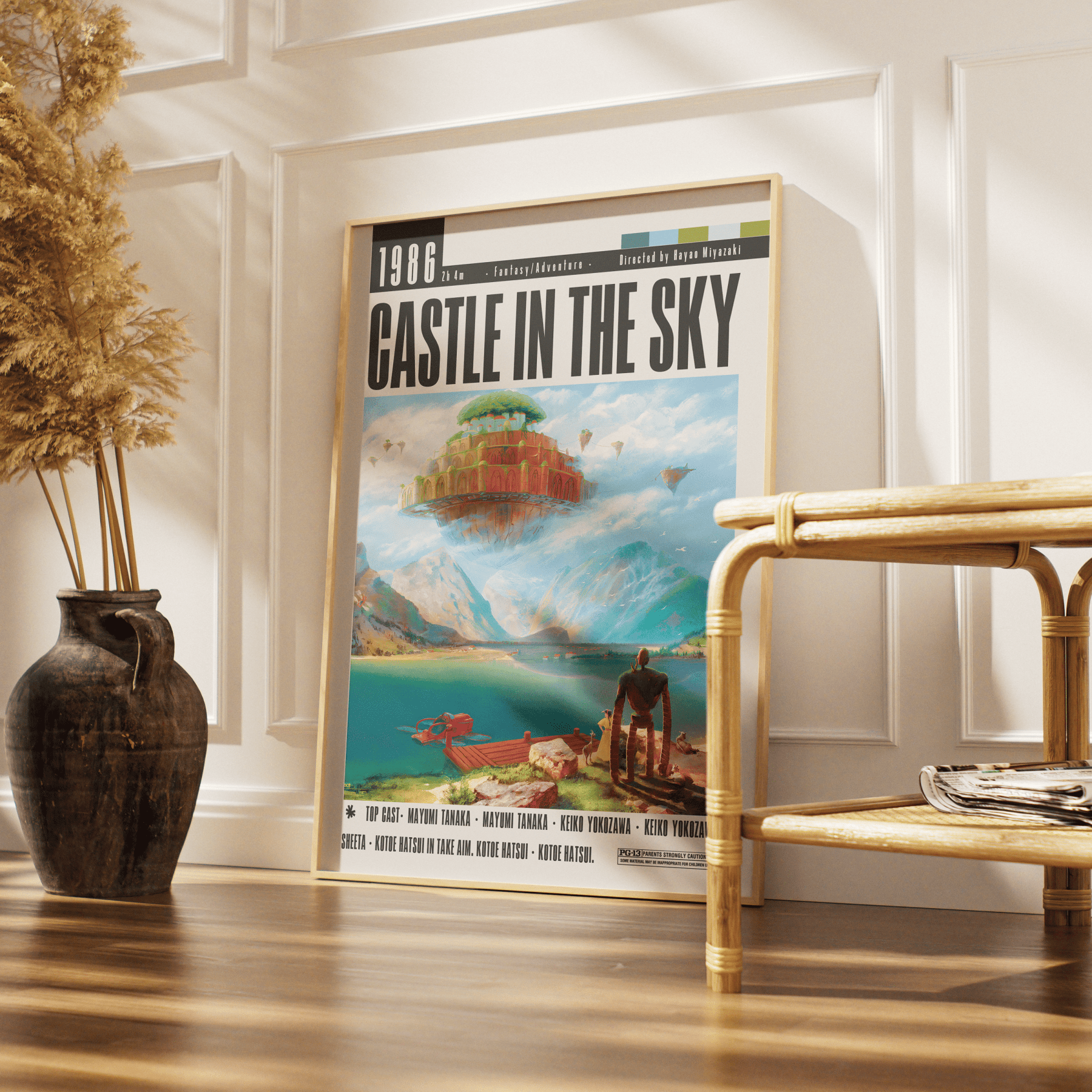 Castle in the Sky (1986) Movie Poster - 98 Types StudioModern Minimal Movies