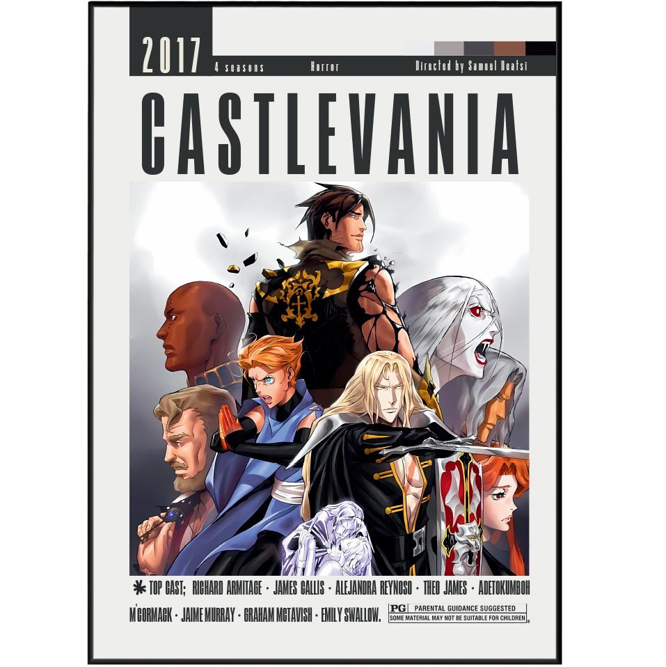 Castlevania (Netflix Series) Posters - 98 Types StudioModern Minimal Movies