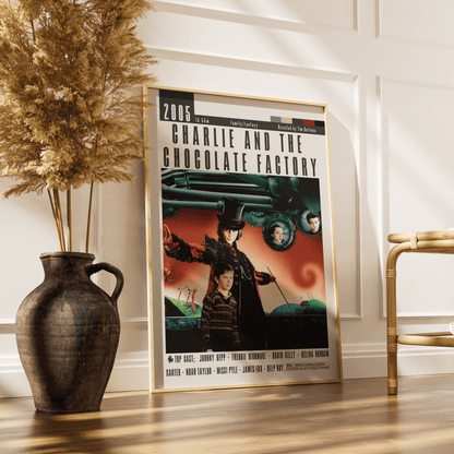 Charlie and the Chocolate Factory (2005) Movie Poster - 98 Types StudioModern Minimal Movies