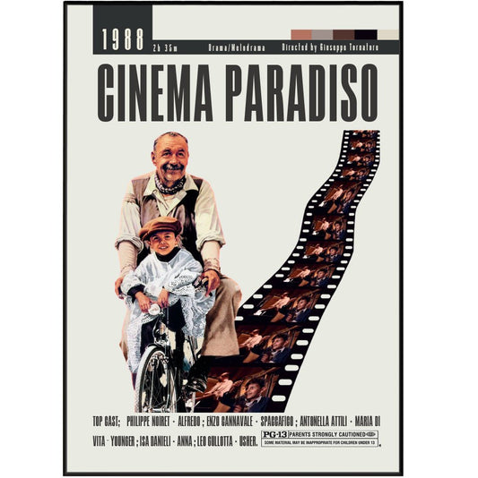 Cinema Paradiso (1988) Movie Poster - 98 Types StudioModern Minimal Movies