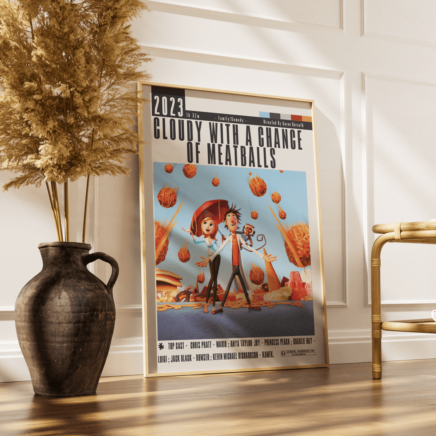 Cloudy With a Chance of Meatballs (2009) Movie Poster - 98 Types StudioModern Minimal Movies