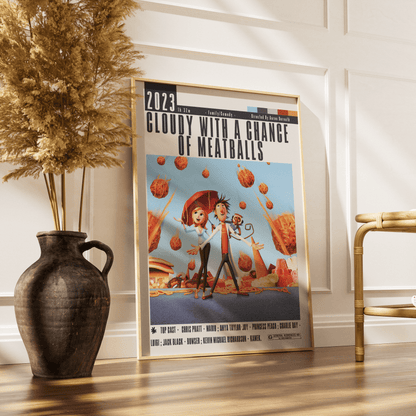 Cloudy With a Chance of Meatballs (2009) Movie Poster - 98 Types StudioModern Minimal Movies
