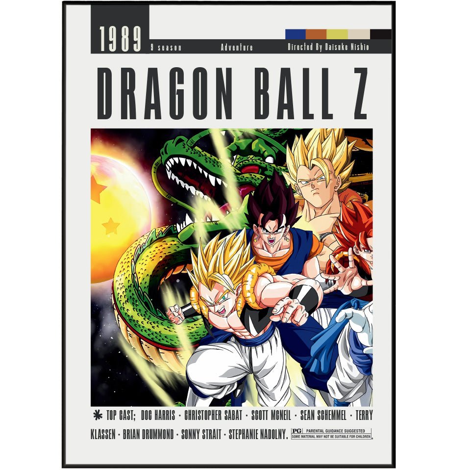 Dragon Ball Z Poster Movies - 98 Types StudioModern Minimal Movies