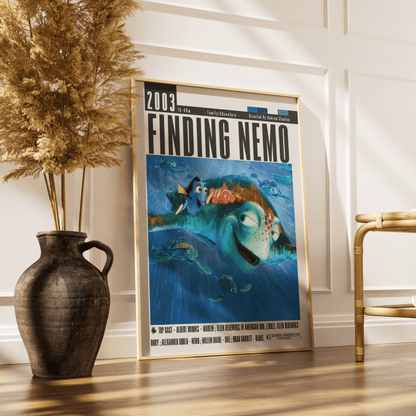 Finding Nemo (2003) Movie Poster - 98 Types StudioModern Minimal Movies