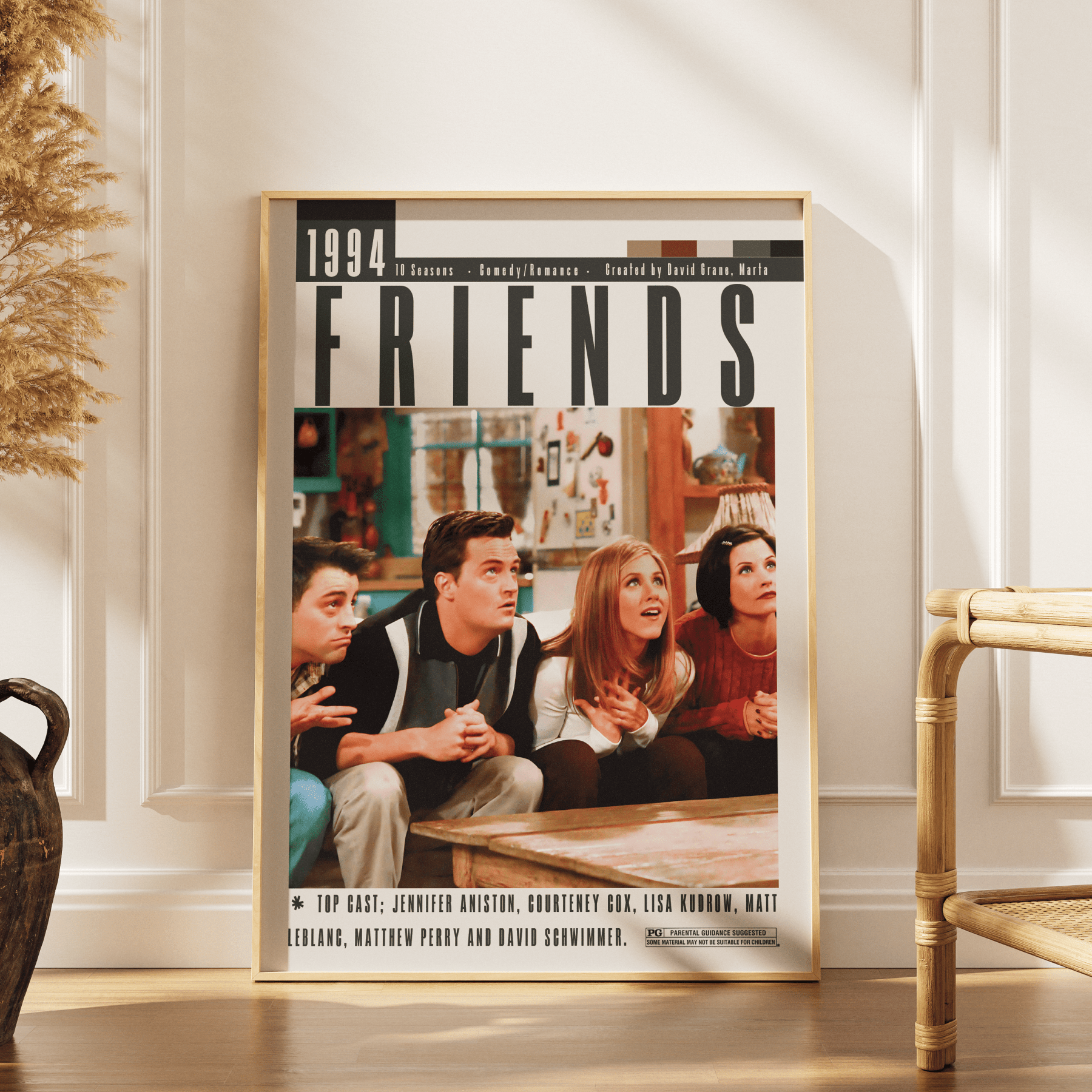Friends (1994–2004) TV Serie Poster - 98 Types StudioModern Minimal Movies