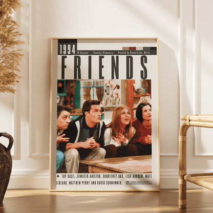 Friends (1994–2004) TV Serie Poster - 98 Types StudioModern Minimal Movies