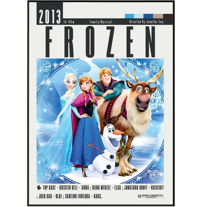 Frozen (2013) Movie Poster - 98 Types StudioModern Minimal Movies