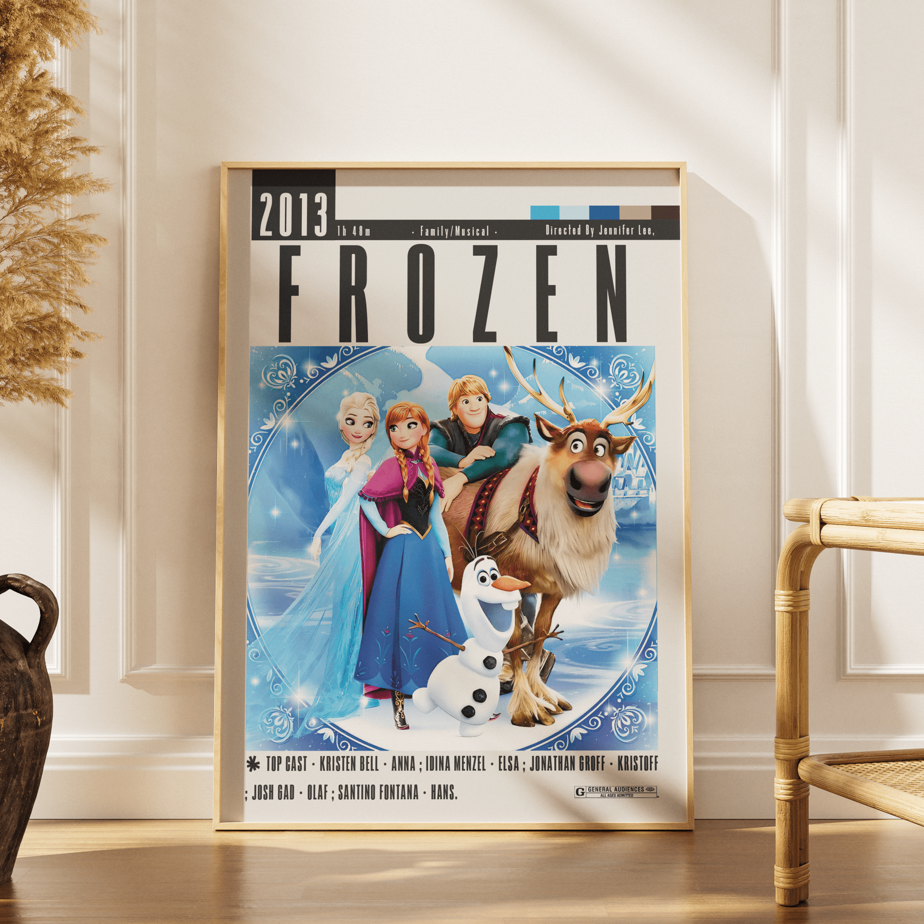 Frozen (2013) Movie Poster - 98 Types StudioModern Minimal Movies