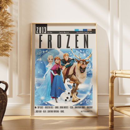 Frozen (2013) Movie Poster - 98 Types StudioModern Minimal Movies