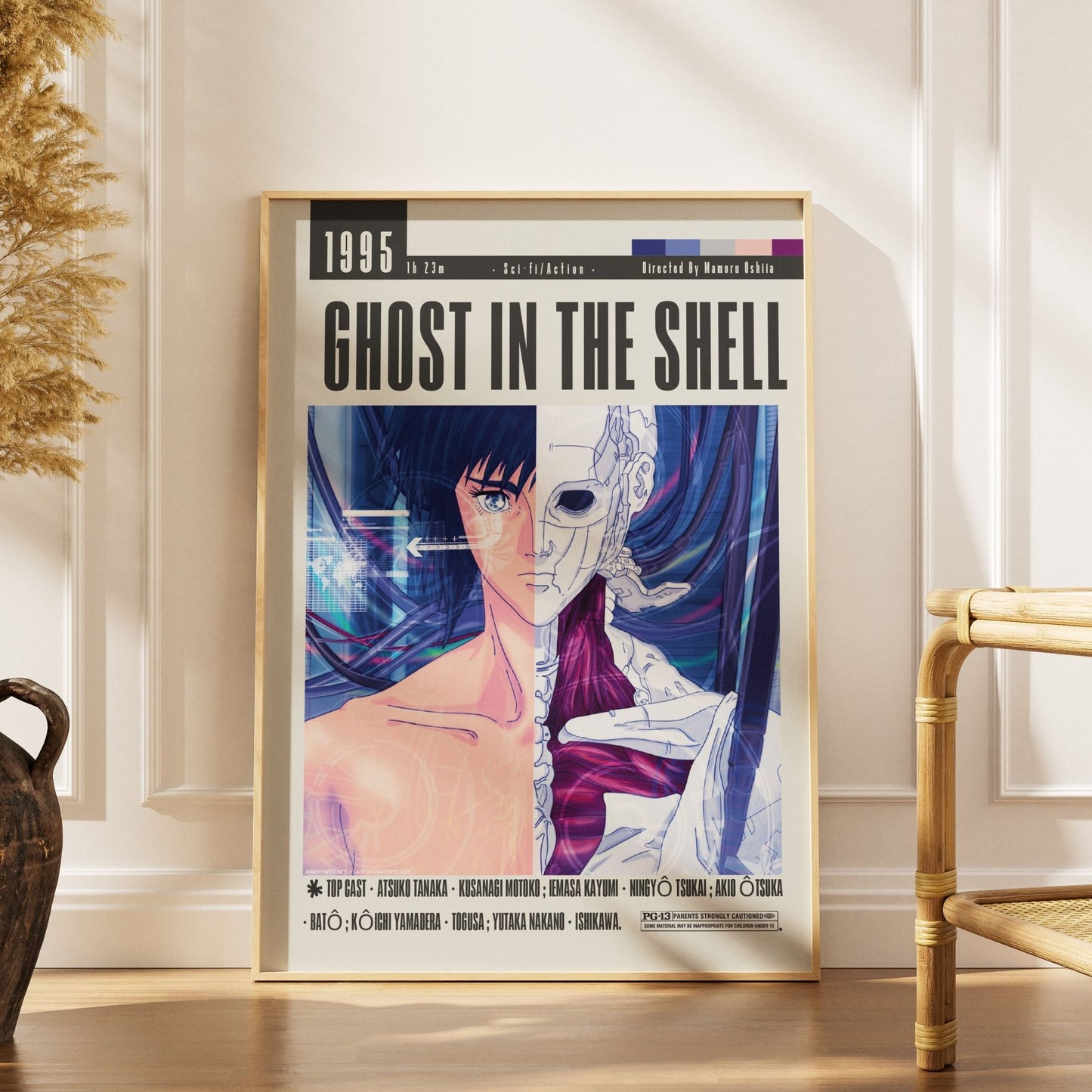 Ghost in the Shell (1995) Movie Poster - 98 Types StudioModern Minimal Movies