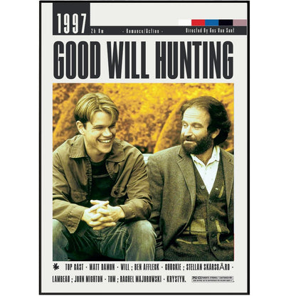 Good Will Hunting (1997) Movie Poster - 98 Types StudioModern Minimal Movies