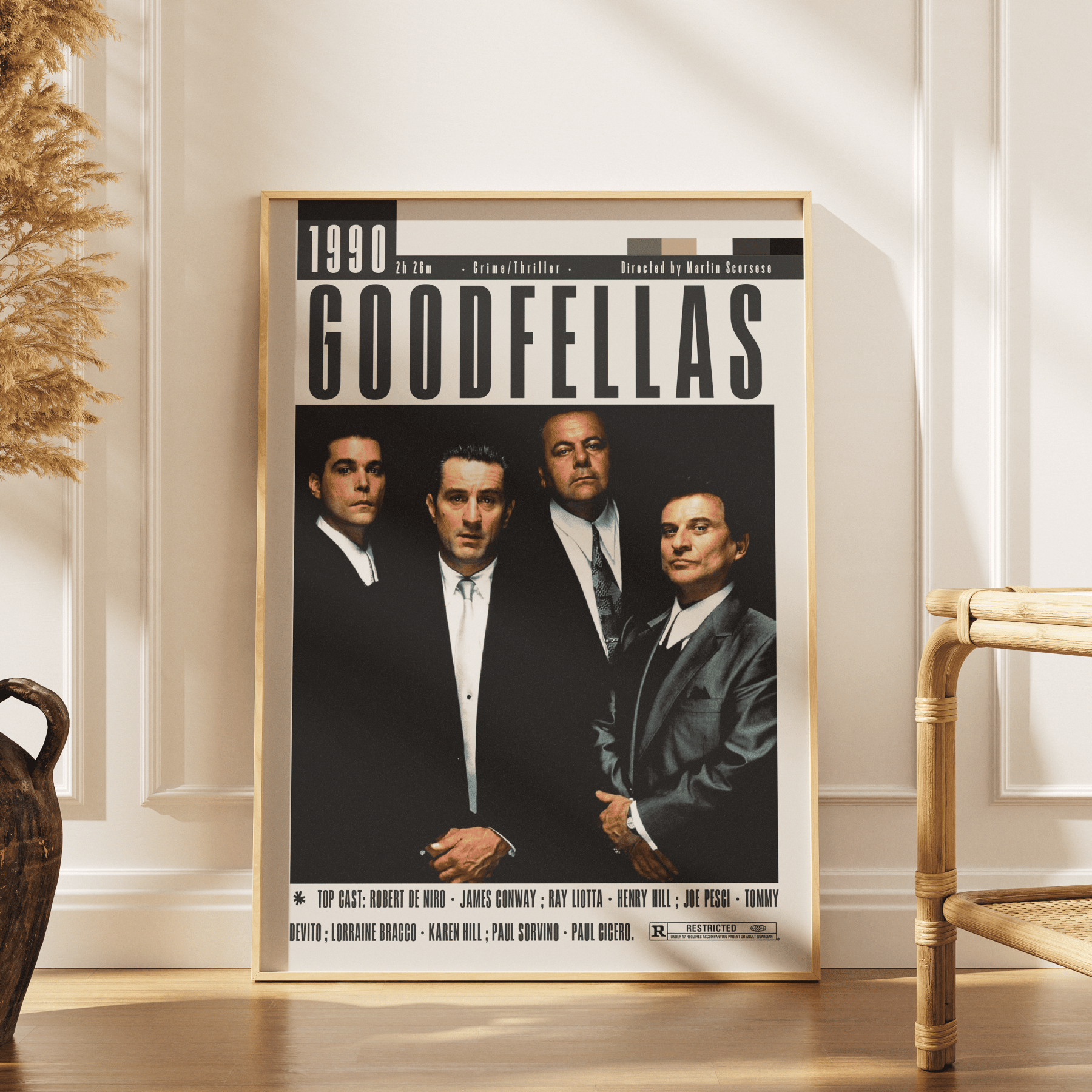 Goodfellas (1990) Movie Poster - 98 Types StudioModern Minimal Movies
