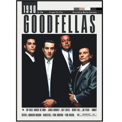 Goodfellas (1990) Movie Poster - 98 Types StudioModern Minimal Movies