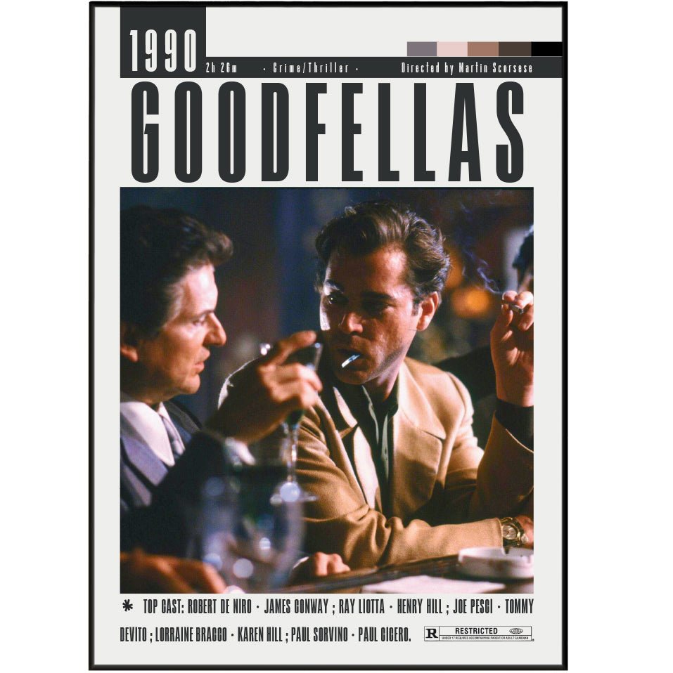 Goodfellas (1990) Movie Posters - 98 Types StudioModern Minimal Movies