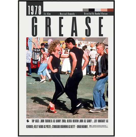 Grease (1978) Movie Posters - 98 Types StudioModern Minimal Movies