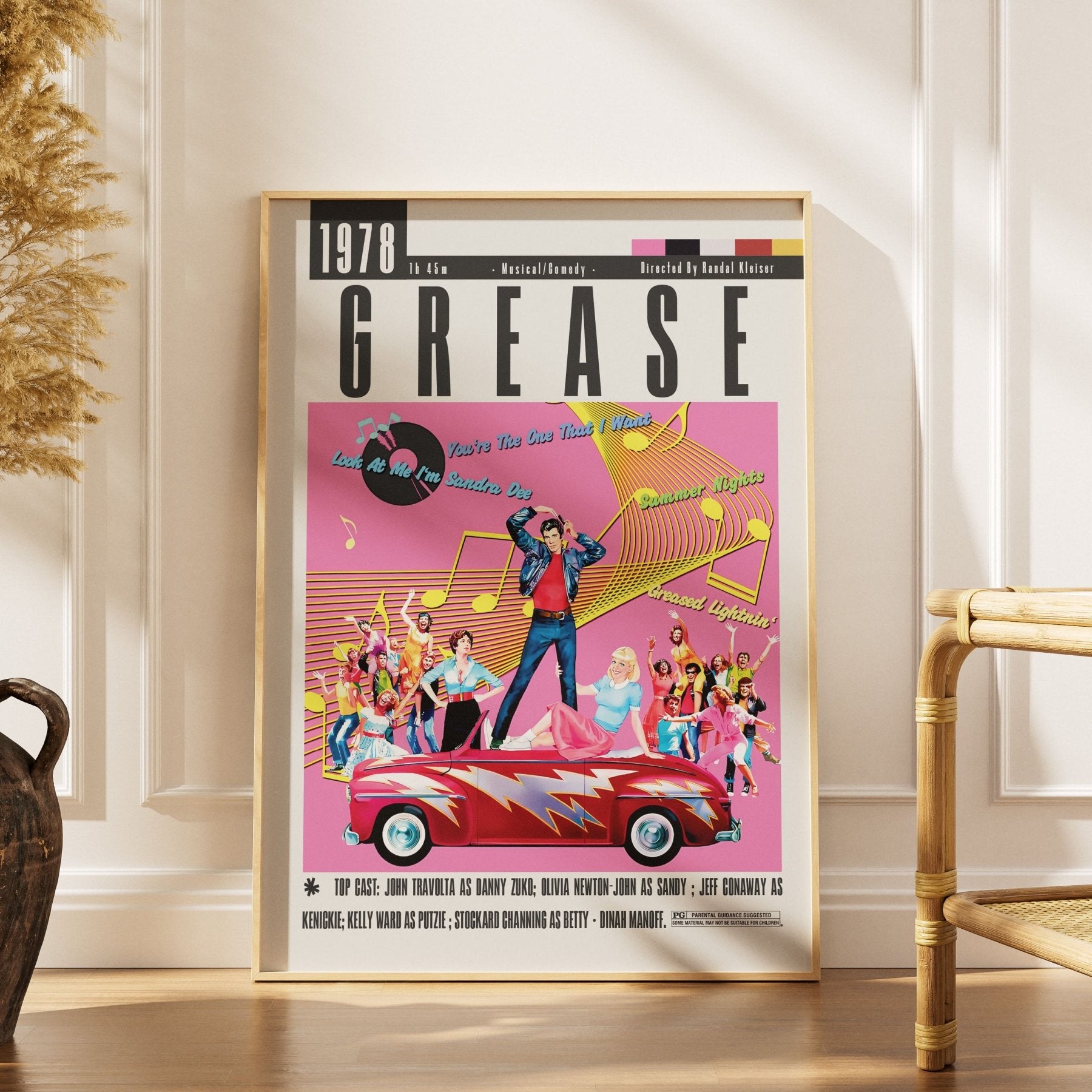 Grease (1978) Movies Posters - 98 Types StudioModern Minimal Movies