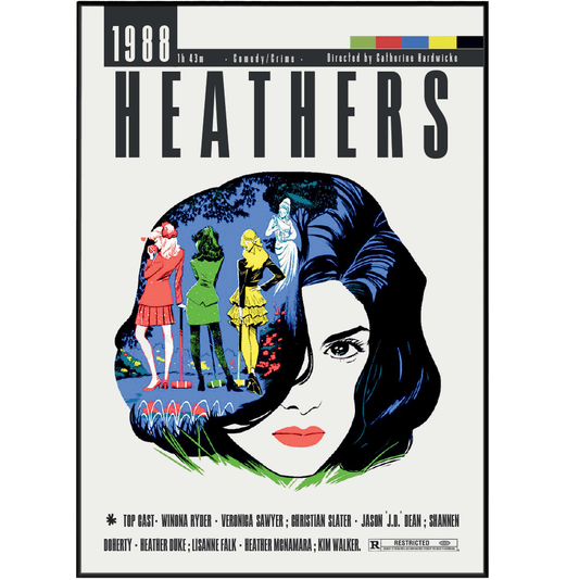 Heathers (1988) Movie Posters - 98 Types StudioModern Minimal Movies
