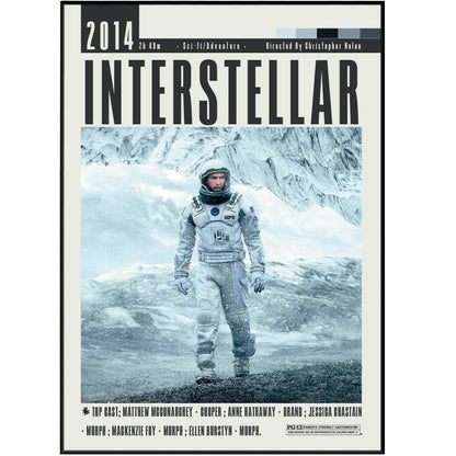 Interstellar (2014) Movie Poster - 98 Types StudioModern Minimal Movies