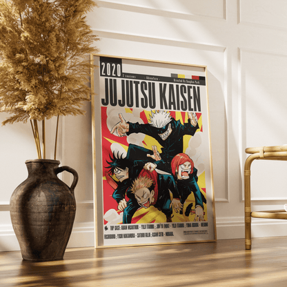 Jujutsu Kaisen (2020) Anime Poster - 98 Types StudioModern Minimal Movies