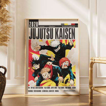 Jujutsu Kaisen (2020) Anime Poster - 98 Types StudioModern Minimal Movies