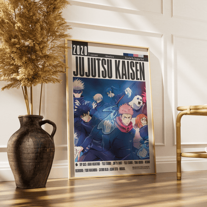 Jujutsu Kaisen 2020 Anime Poster - 98 Types StudioModern Minimal Movies