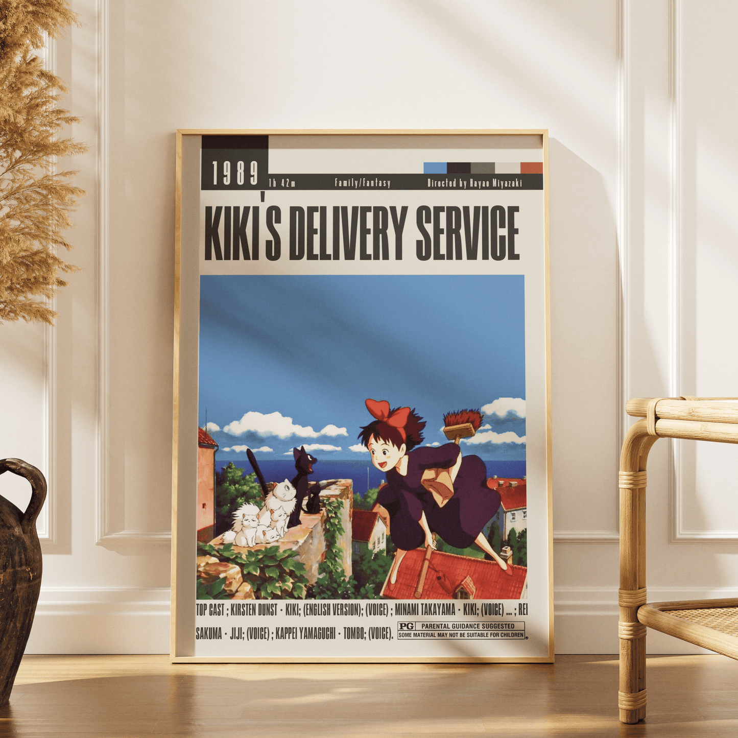 Kiki’s Delivery Service (1989) Anime Poster - 98 Types StudioModern Minimal Movies