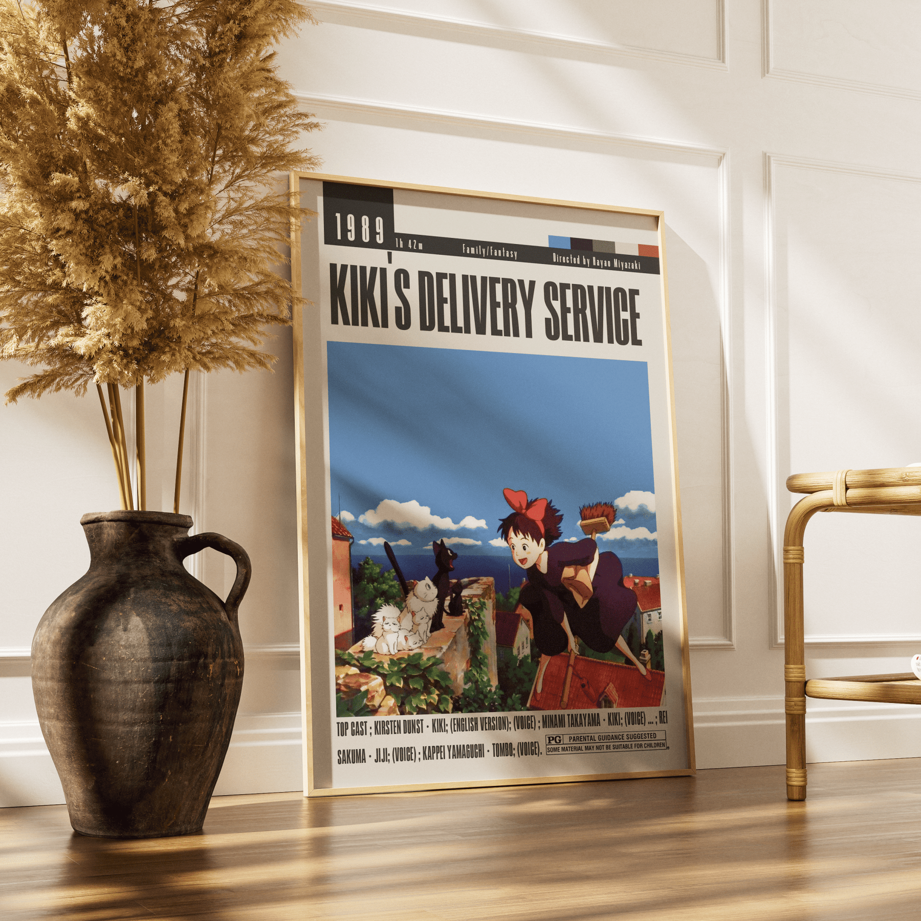 Kiki’s Delivery Service (1989) Anime Poster - 98 Types StudioModern Minimal Movies